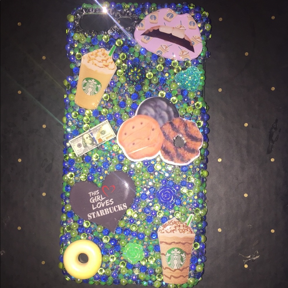 3D Bling Bucks iPhone 7 Plus Cabochon Hard Case